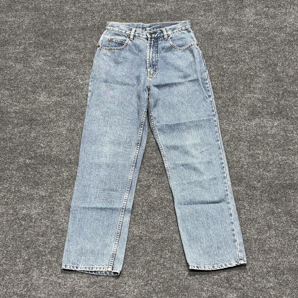 Vintage Fresno Jeans Womens 16 Light Blue 27x29 Denim High Rise Straight Leg Mom
